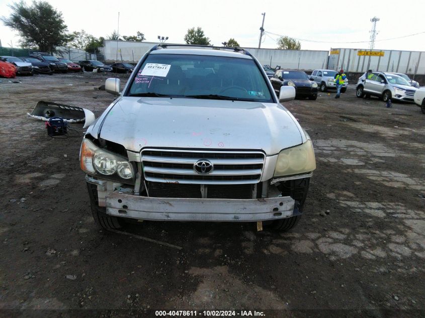 2003 Toyota Highlander V6 VIN: JTEHF21A330106012 Lot: 40478611