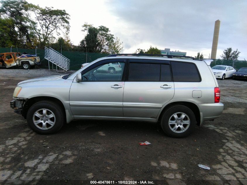 2003 Toyota Highlander V6 VIN: JTEHF21A330106012 Lot: 40478611