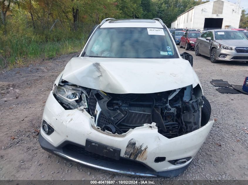 2016 Nissan Rogue Sl VIN: 5N1AT2MV7GC800005 Lot: 40478697