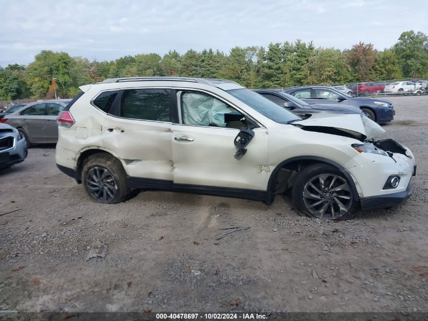 2016 Nissan Rogue Sl VIN: 5N1AT2MV7GC800005 Lot: 40478697