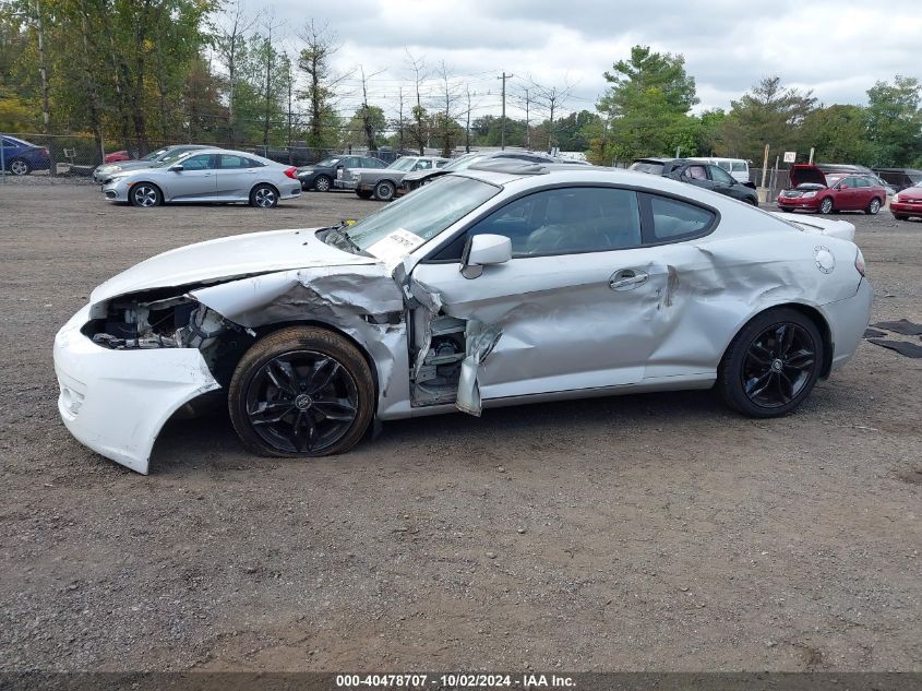 2008 Hyundai Tiburon Gt/Gt Limited/Se VIN: KMHHN66F38U282573 Lot: 40478707