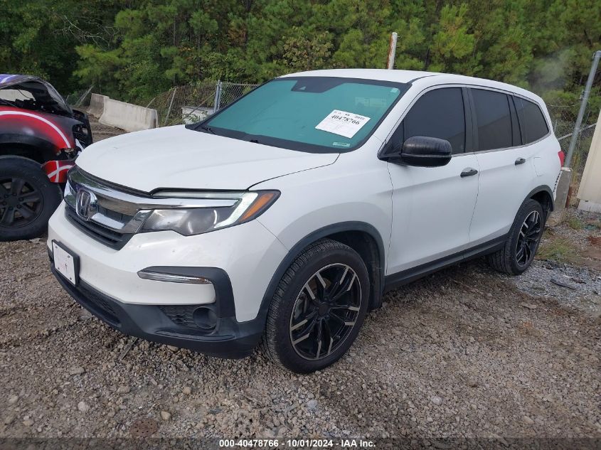 2020 Honda Pilot 2Wd Lx VIN: 5FNYF5H15LB022660 Lot: 40478766