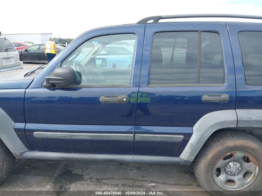 1J4GK48K67W648689 2007 Jeep Liberty Sport