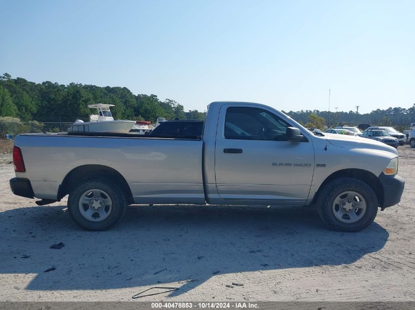 2012 Ram 1500 St VIN: 3C6JD7DTXCG245112 Lot: 40478853