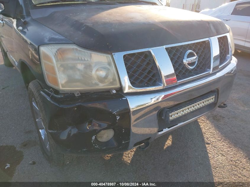 2007 Nissan Titan Se VIN: 1N6BA07A57N212567 Lot: 40478987