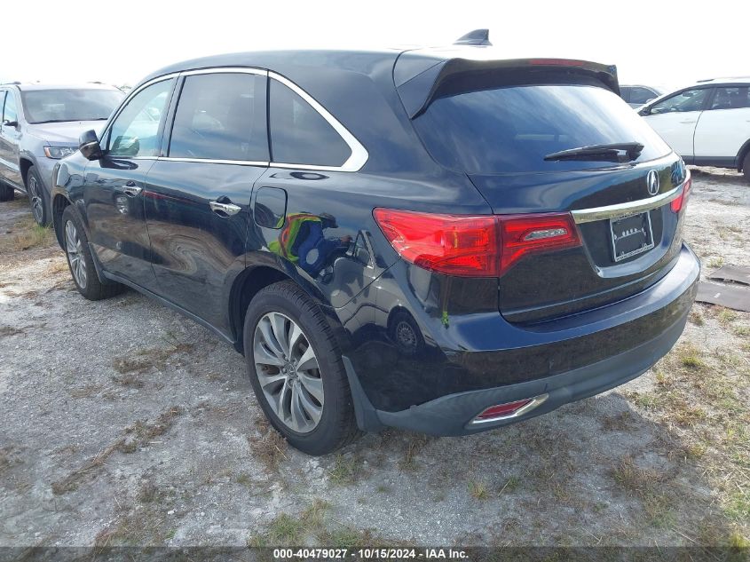 2014 Acura Mdx Technology Package VIN: 5FRYD3H48EB007219 Lot: 40479027