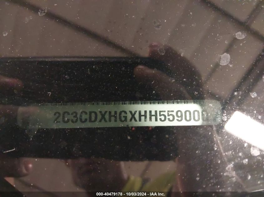 2C3CDXHGXHH559000 2017 Dodge Charger Sxt Rwd