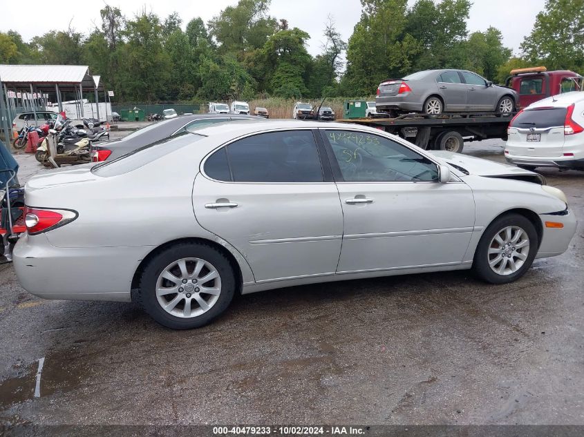 2004 Lexus Es 330 VIN: JTHBA30G645051255 Lot: 40479233