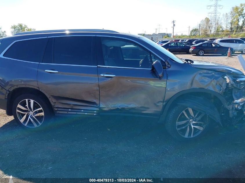 2018 Honda Pilot Elite VIN: 5FNYF6H00JB025802 Lot: 40479313