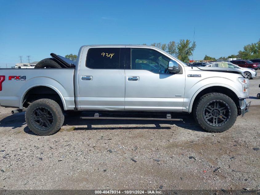 2016 Ford F150 Supercrew VIN: 1FTEW1EG1GFC27754 Lot: 40479314