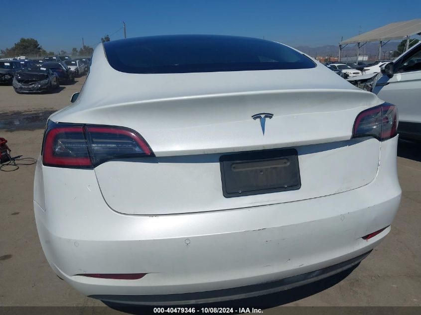 2021 Tesla Model 3 Standard Range Plus Rear-Wheel Drive VIN: 5YJ3E1EA8MF059133 Lot: 40479346