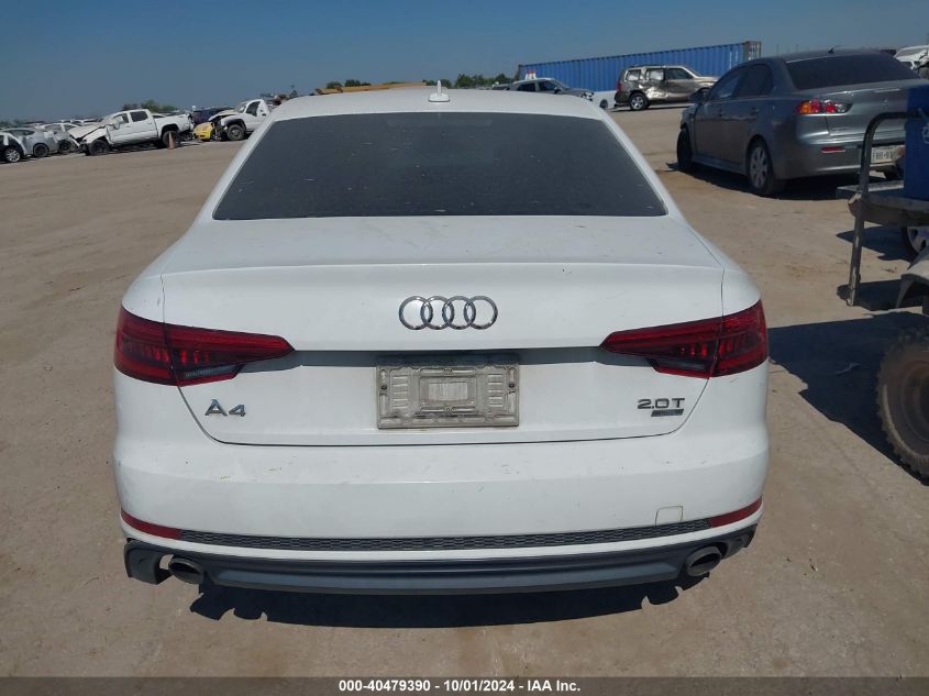 2017 Audi A4 Ultra Premium VIN: WAUKMAF48HN041243 Lot: 40479390