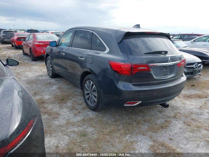 VIN KL77LJEP2SC009783 2016 ACURA MDX no.3