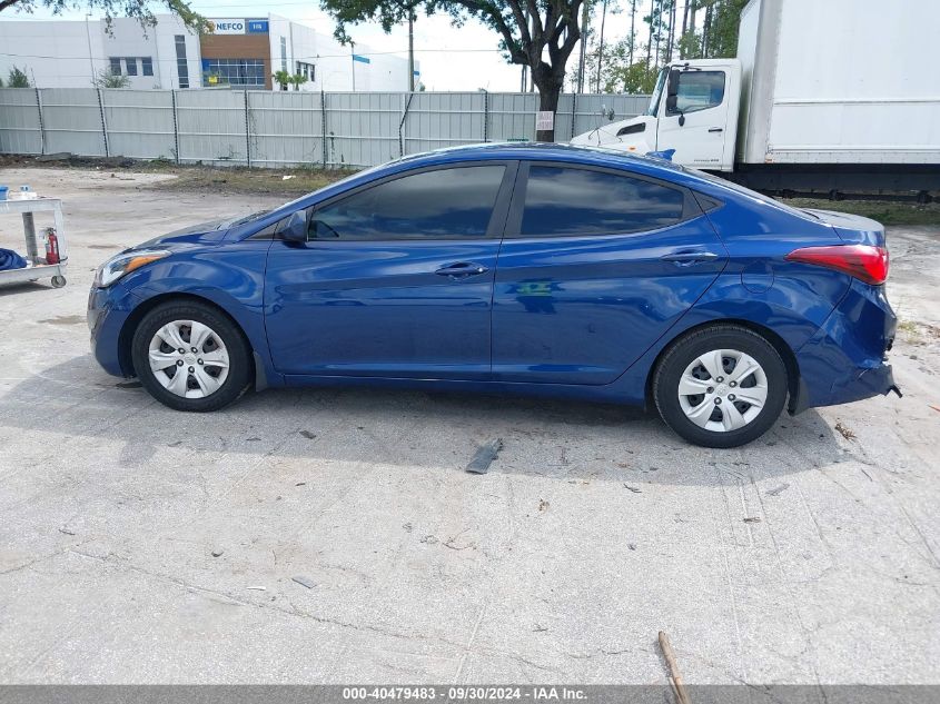 2016 Hyundai Elantra Se VIN: 5NPDH4AE2GH756843 Lot: 40479483