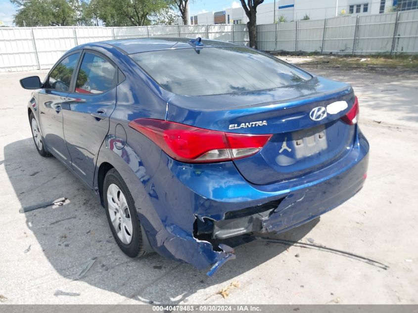 2016 Hyundai Elantra Se VIN: 5NPDH4AE2GH756843 Lot: 40479483