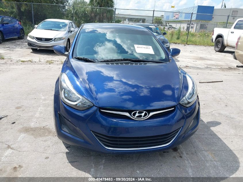 2016 Hyundai Elantra Se VIN: 5NPDH4AE2GH756843 Lot: 40479483