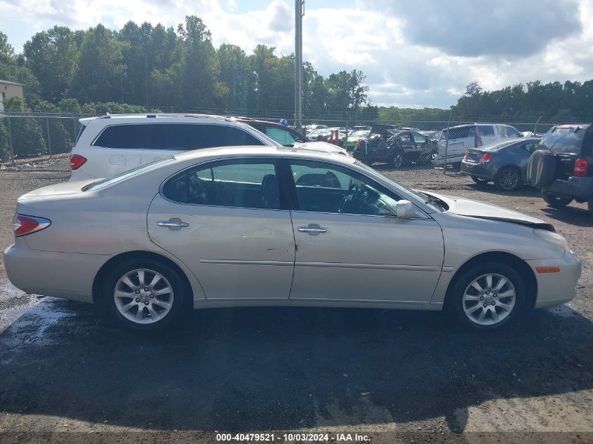 2003 Lexus Es 300 VIN: JTHBF30G730124307 Lot: 40479521