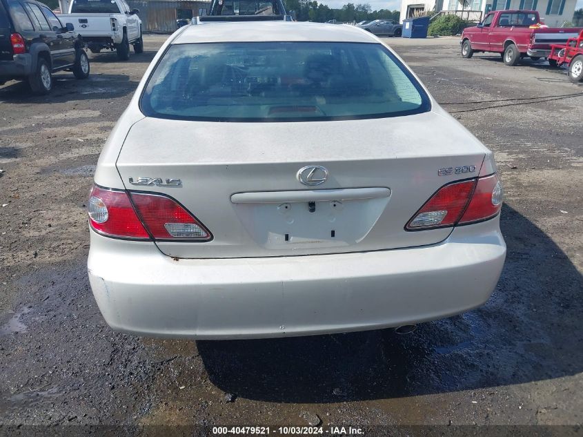 2003 Lexus Es 300 VIN: JTHBF30G730124307 Lot: 40479521