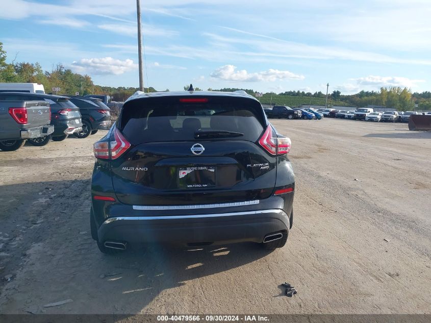 2017 Nissan Murano Platinum VIN: 5N1AZ2MH3HN100707 Lot: 40479566