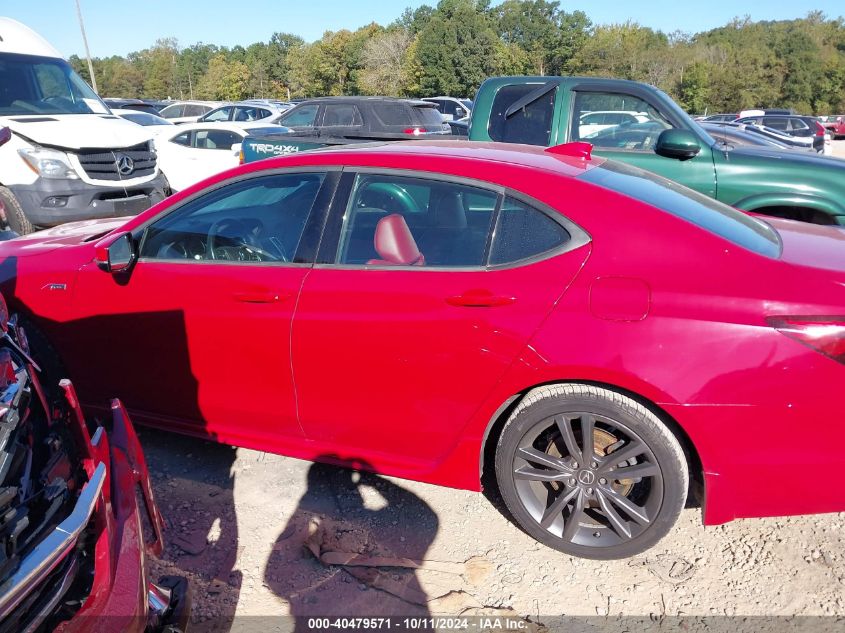 2019 Acura Tlx Tech A-Spec Pkgs/W/A-Spec Pkg Red Leather VIN: 19UUB1F61KA002903 Lot: 40479571