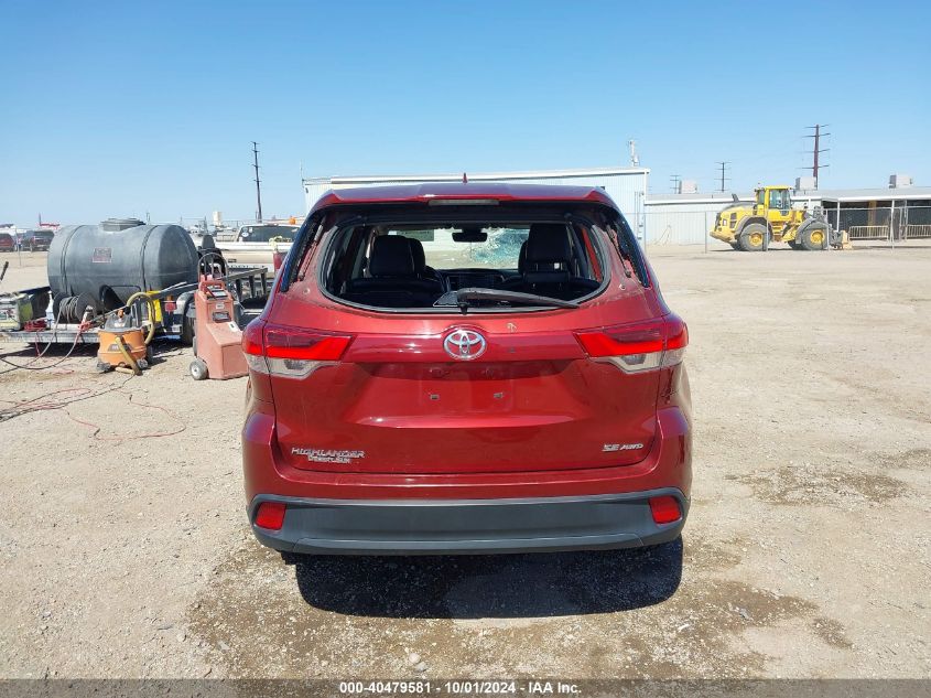 2018 Toyota Highlander Se VIN: 5TDJZRFH8JS536818 Lot: 40479581