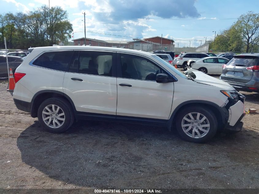 5FNYF5H16KB013674 2019 Honda Pilot Lx