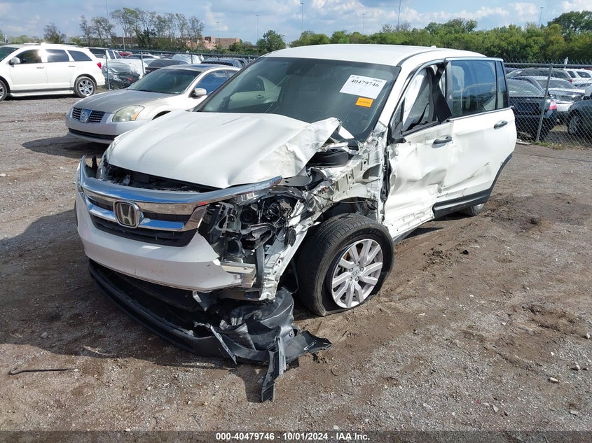 VIN 5FNYF5H16KB013674 2019 HONDA PILOT LX