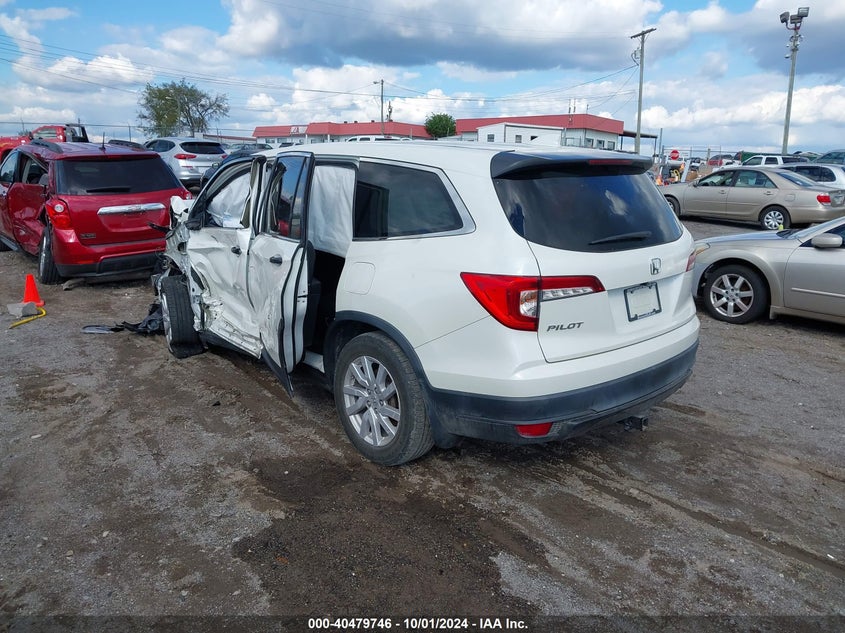 VIN 5FNYF5H16KB013674 2019 HONDA PILOT LX