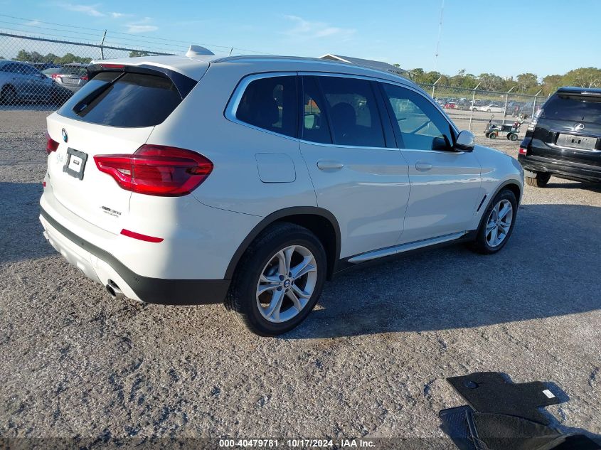 VIN 5UXTY5C06M9E07449 2021 BMW X3, Xdrive30I no.4