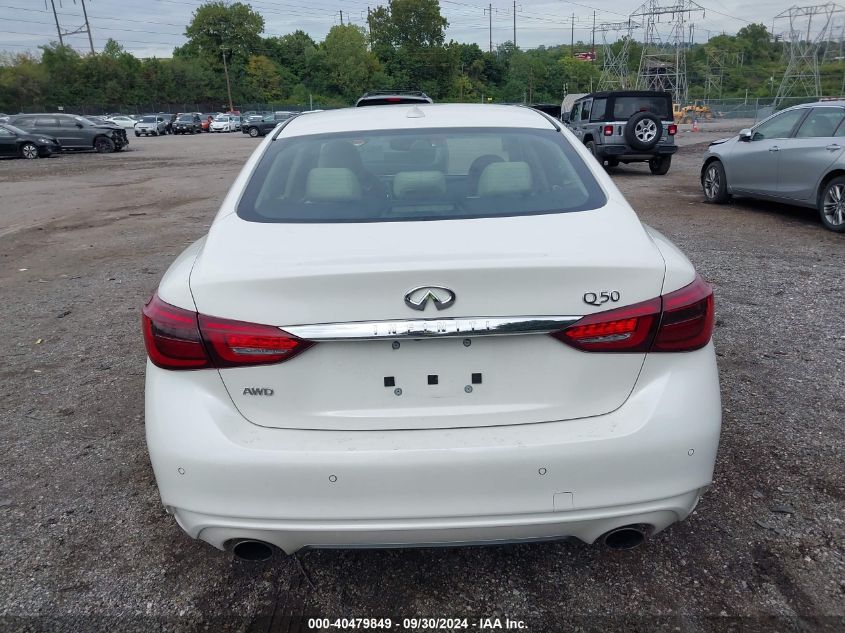 2021 Infiniti Q50 Luxe Awd VIN: JN1EV7BR9MM753023 Lot: 40479849