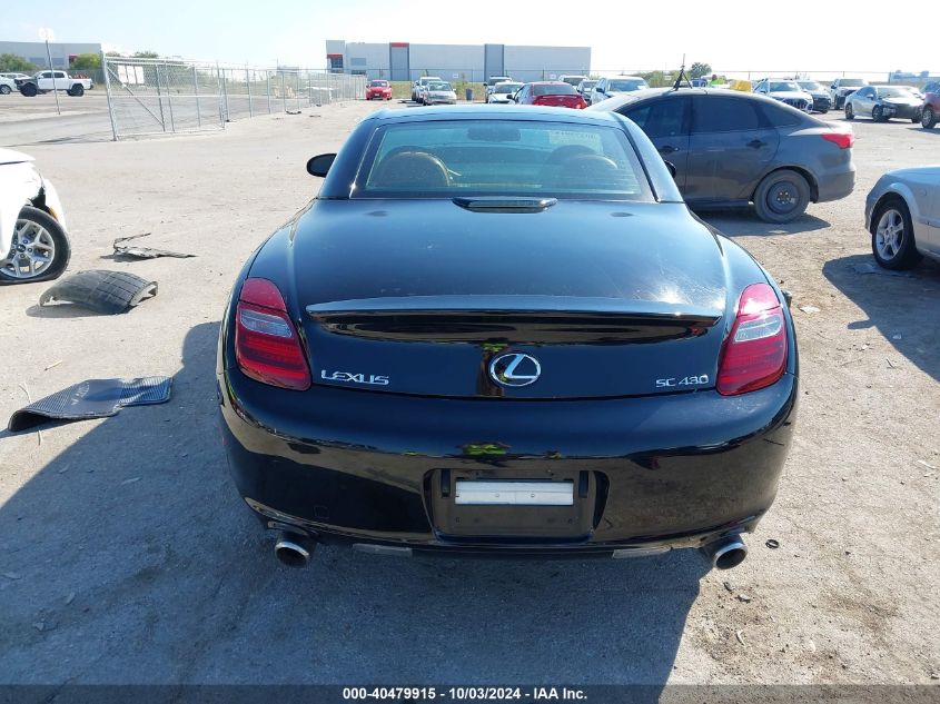 2004 Lexus Sc 430 VIN: JTHFN48Y240056586 Lot: 40479915