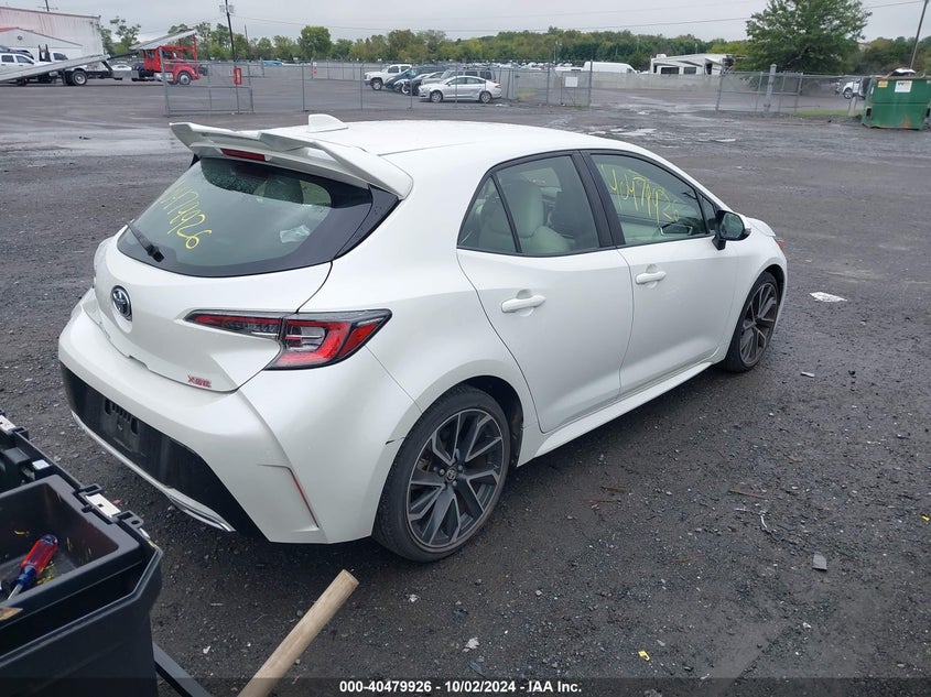 VIN JTNK4RBEXK3043459 2019 TOYOTA COROLLA XSE
