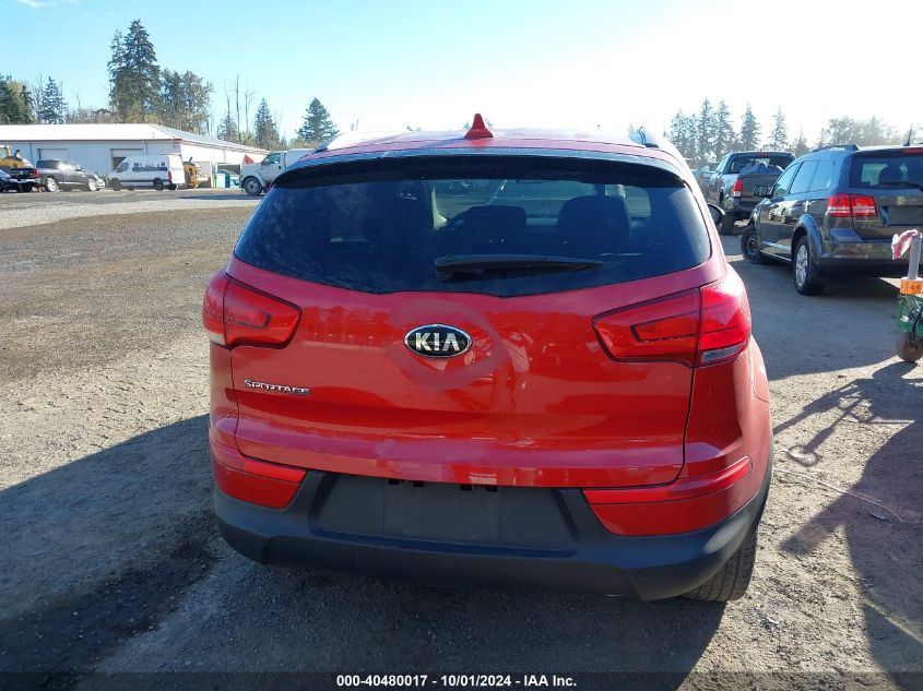 2015 Kia Sportage Lx VIN: KNDPBCAC9F7714549 Lot: 40480017