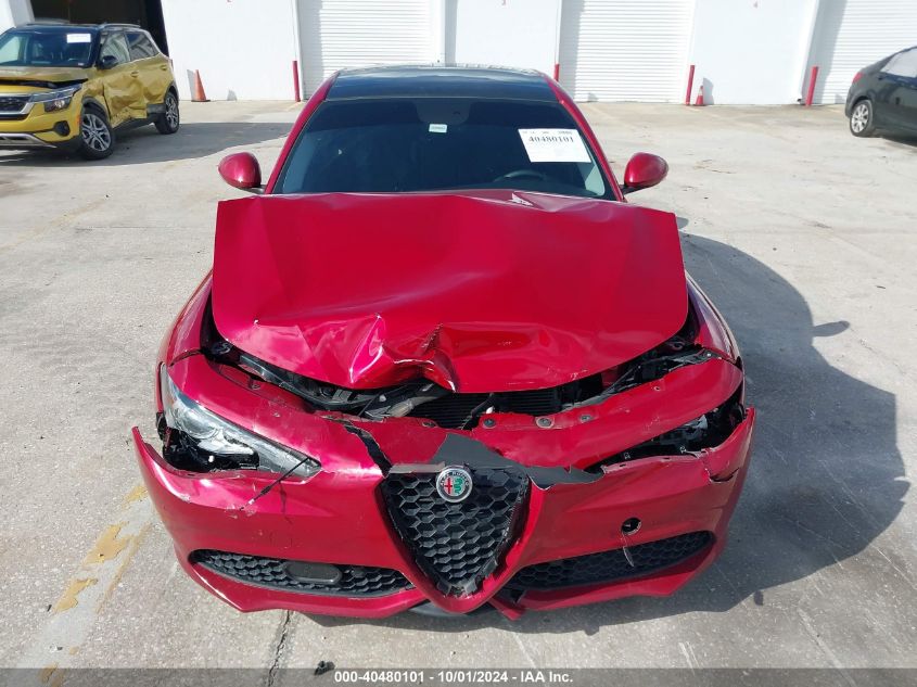 2018 Alfa Romeo Giulia Ti Sport Rwd VIN: ZARFAECNXJ7578133 Lot: 40480101