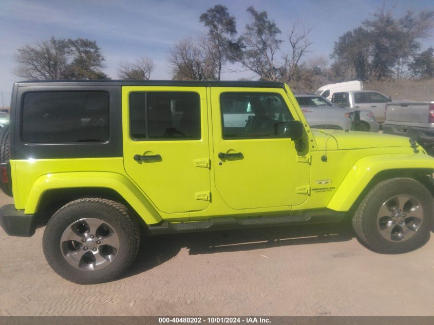 2016 Jeep Wrangler Unlimited Sahara VIN: 1C4BJWEG9GL305441 Lot: 40480202