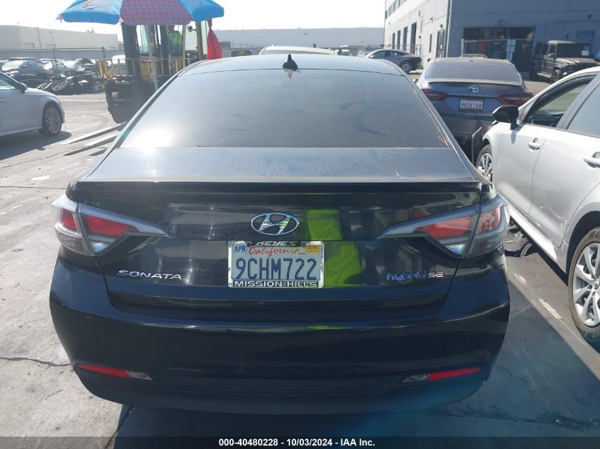 KMHE24L34HA061186 2017 Hyundai Sonata Hybrid Se