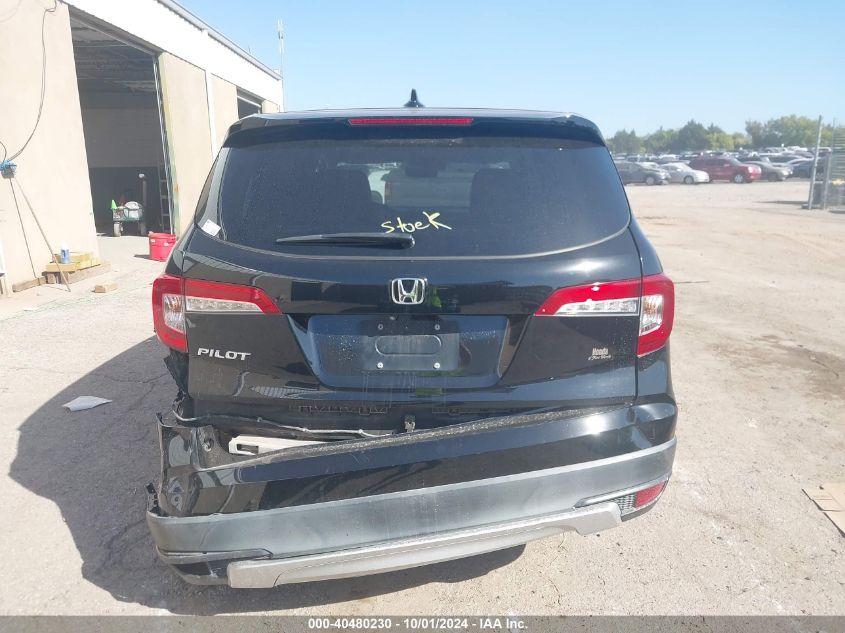 2019 Honda Pilot Ex-L VIN: 5FNYF5H54KB009559 Lot: 40480230