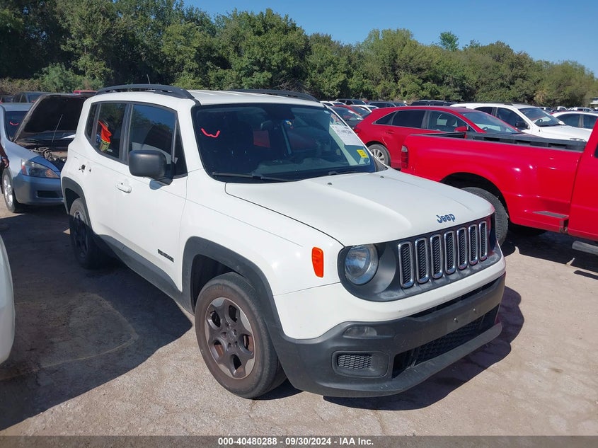 VIN ZACCJAAB3HPF82875 2017 JEEP RENEGADE SPORT FWD