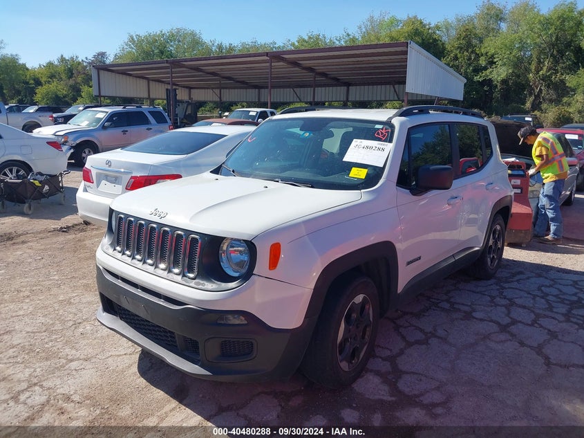 VIN ZACCJAAB3HPF82875 2017 JEEP RENEGADE SPORT FWD