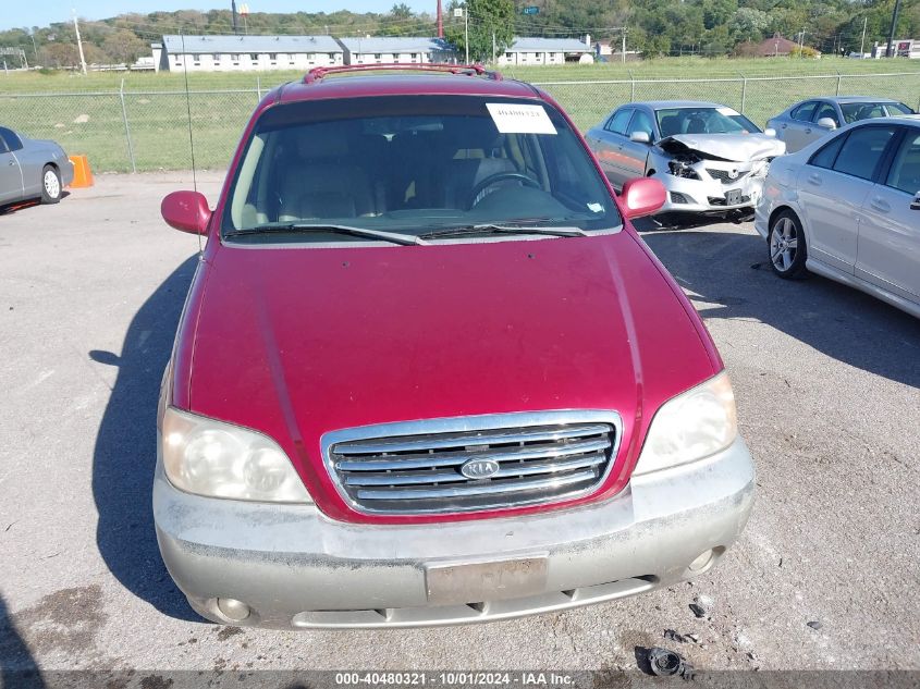 2003 Kia Sedona Ex/Lx VIN: KNDUP131436455765 Lot: 40480321