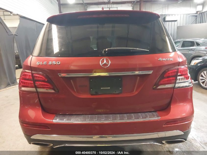 2016 Mercedes-Benz Gle 350 4Matic VIN: 4JGDA5HB7GA743918 Lot: 40480370