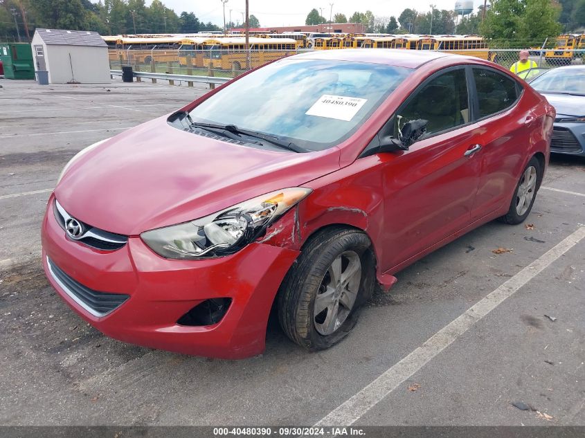 2013 Hyundai Elantra Gls VIN: KMHDH4AE6DU710705 Lot: 40480390