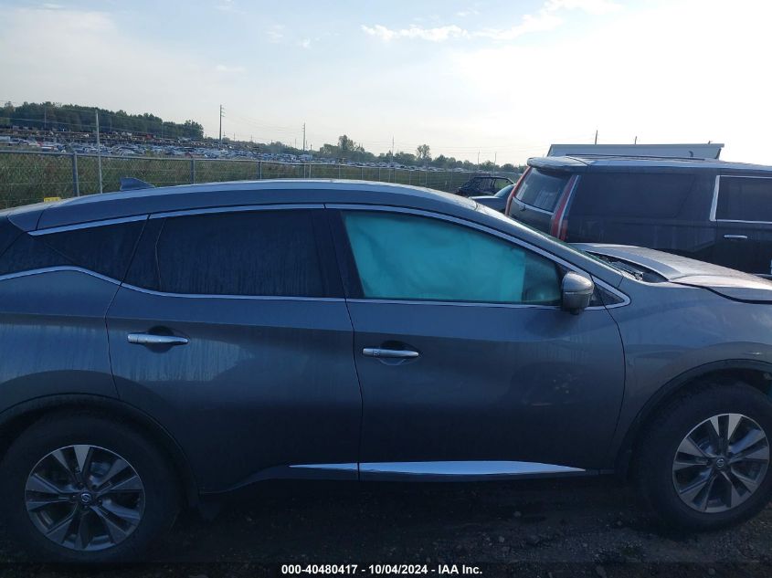 5N1AZ2MH0HN186123 2017 Nissan Murano Sl