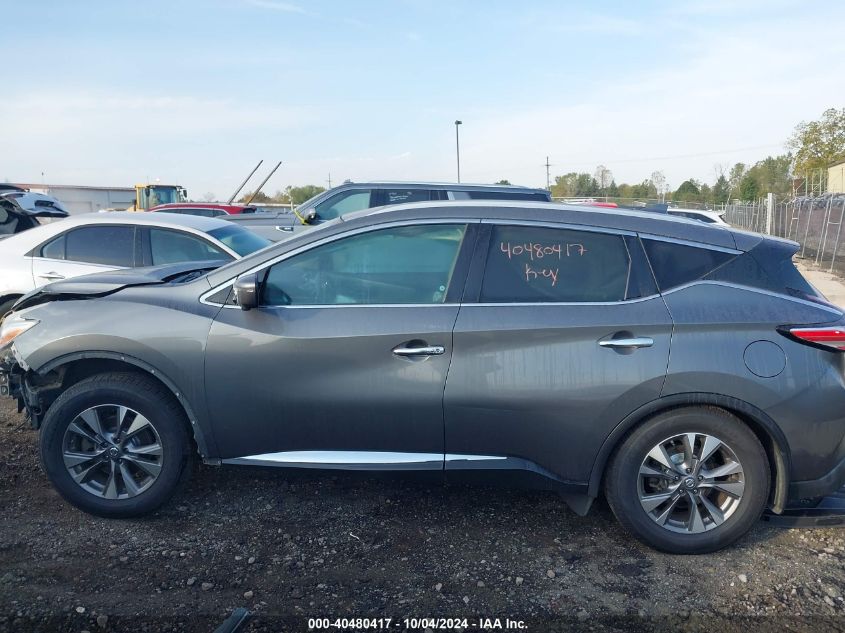 5N1AZ2MH0HN186123 2017 Nissan Murano Sl