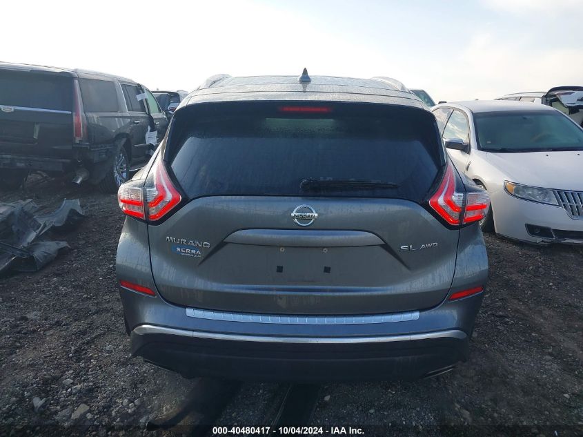 5N1AZ2MH0HN186123 2017 Nissan Murano Sl