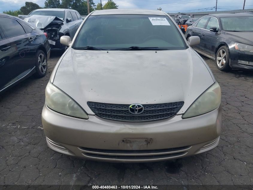 2002 Toyota Camry Le/Xle/Se VIN: 4T1BE32K62U593526 Lot: 40480463