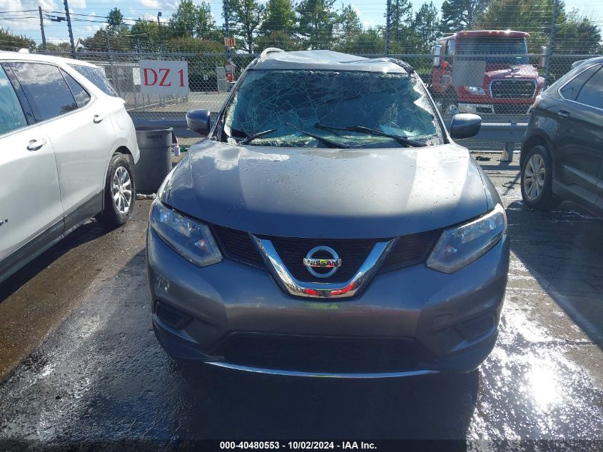 2016 Nissan Rogue S VIN: JN8AT2MTXGW001860 Lot: 40480553