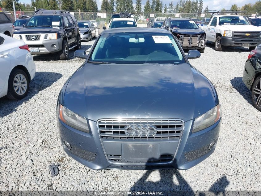 2011 Audi A5 2.0T Premium VIN: WAULFAFR7BA004242 Lot: 40480561