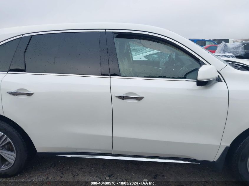 2019 Acura Mdx Standard VIN: 5J8YD3H37KL005867 Lot: 40480570