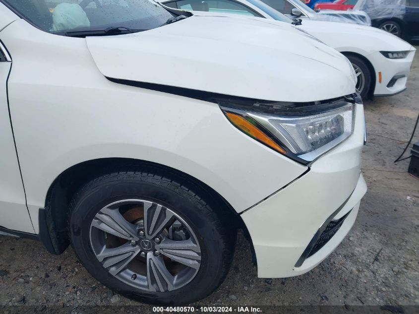 2019 Acura Mdx Standard VIN: 5J8YD3H37KL005867 Lot: 40480570